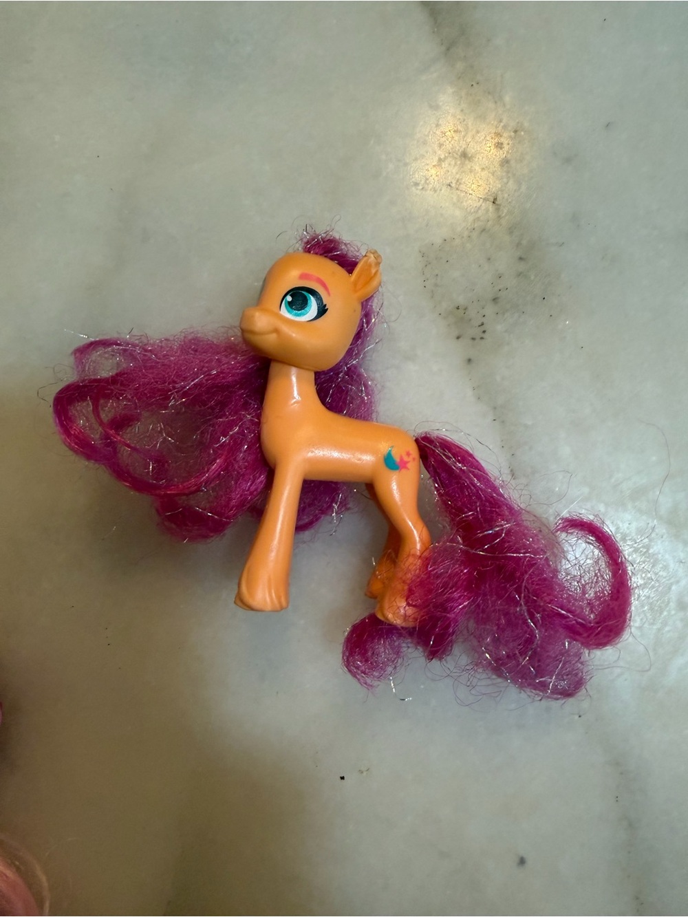 My Little Pony Orange Pony with Pink Mane and Star Cutie Mark